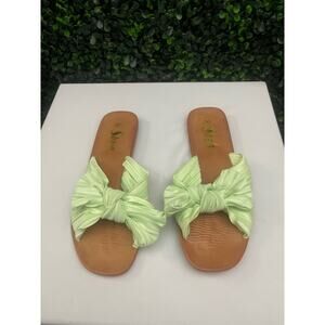 Sheln, Mint Green Slip on Sandal, Women’s Size 9